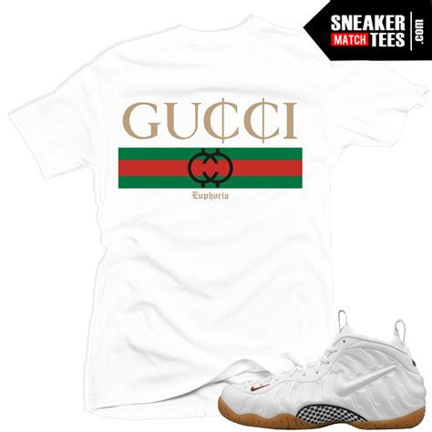 foamposite gucci white ebay|nike Foamposite Gucci shirts.